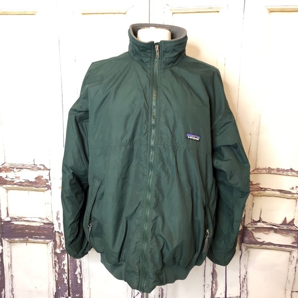 Patagonia Other - PATAGONIA men’s green jacket gray fleece large